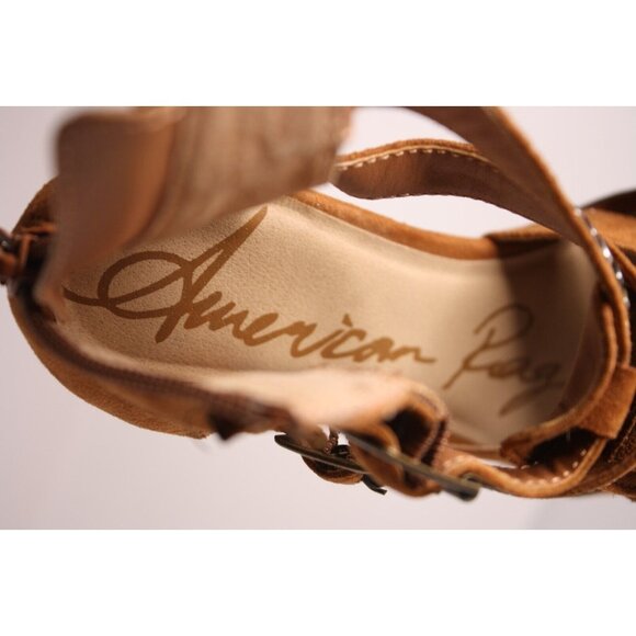 American Rag Cie Aleah Sandals Fringe Studs Ankle Strap Open Toe Womens US 6.5M - Picture 6 of 7